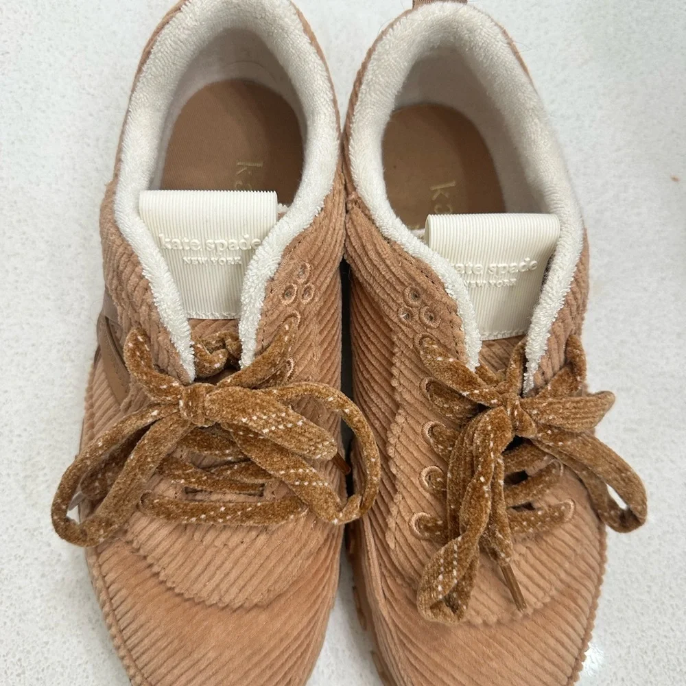 Kate Spade Brown Textured Sneakers